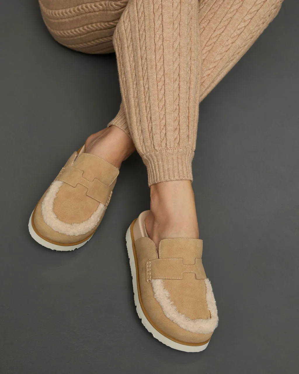 Biba Sherpa Lined Clog Mules