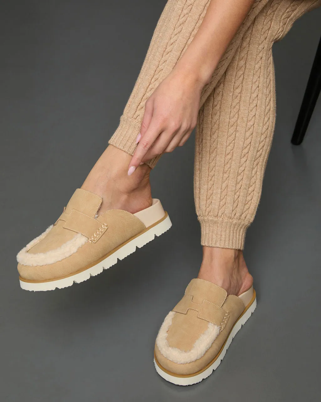 Biba Sherpa Lined Clog Mules