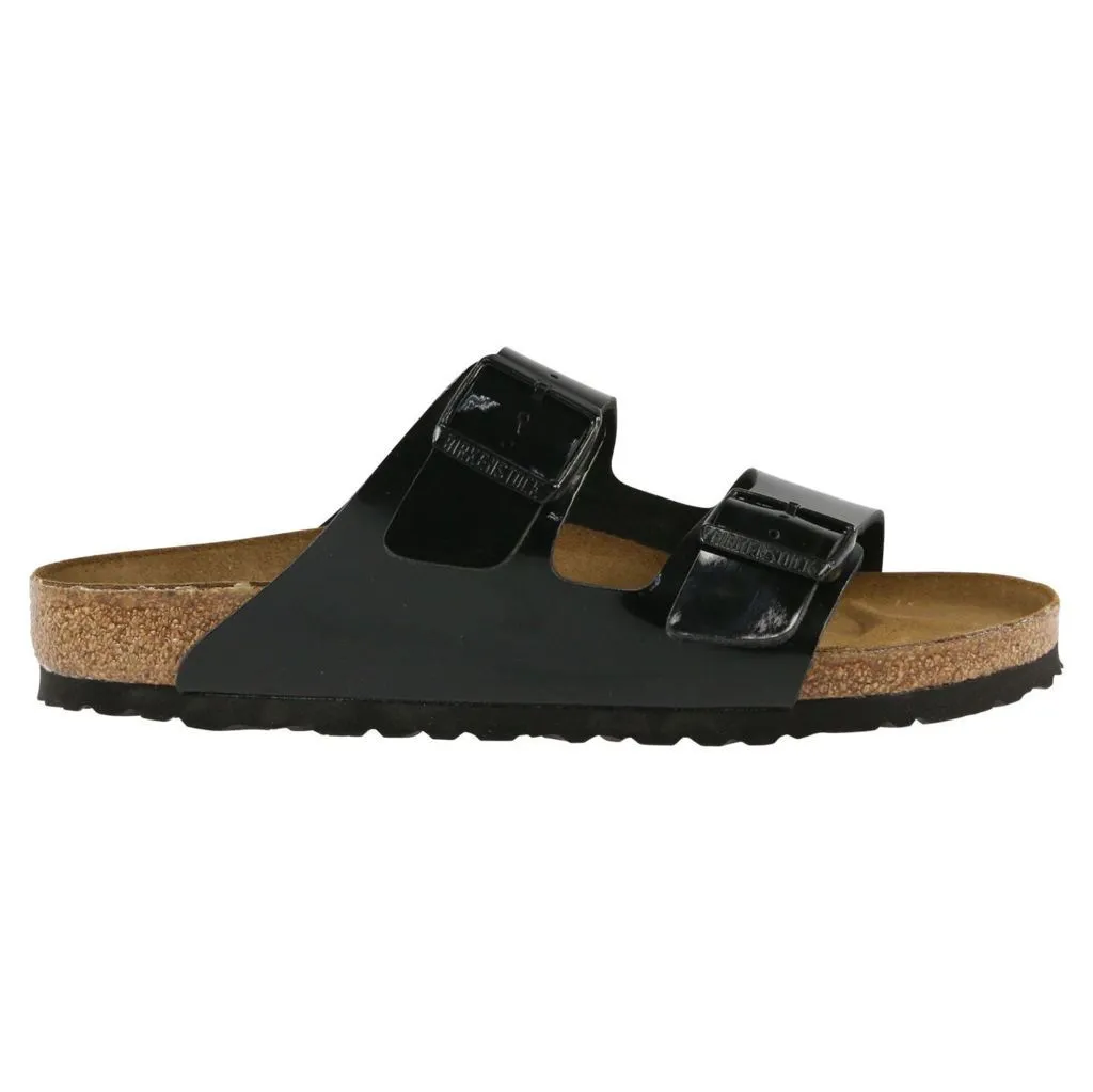 Birkenstock Arizona Patent Black Birko-Flor Womens Sandals - UK 7