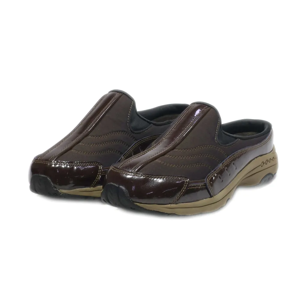 Easy Spirit Mules Leather Brown Colour For Women