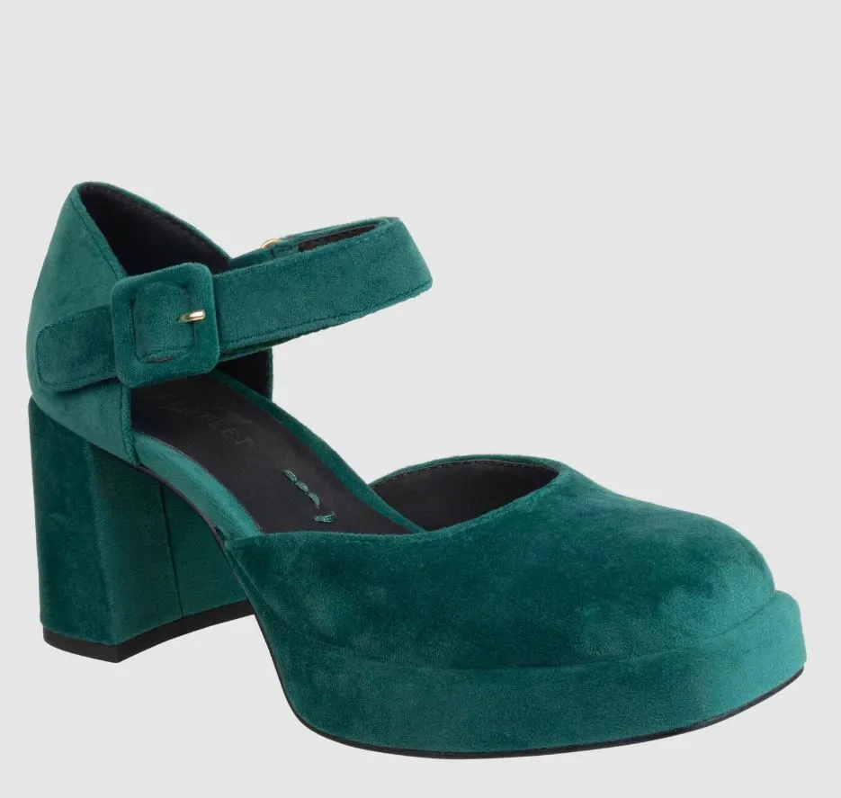 Estonia Heeled Clog • Emerald