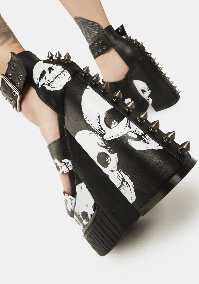 Fallen Angel Platform Creeper Sandals