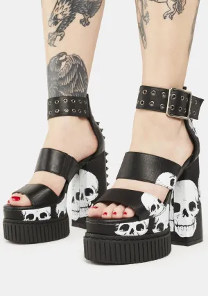 Fallen Angel Platform Creeper Sandals