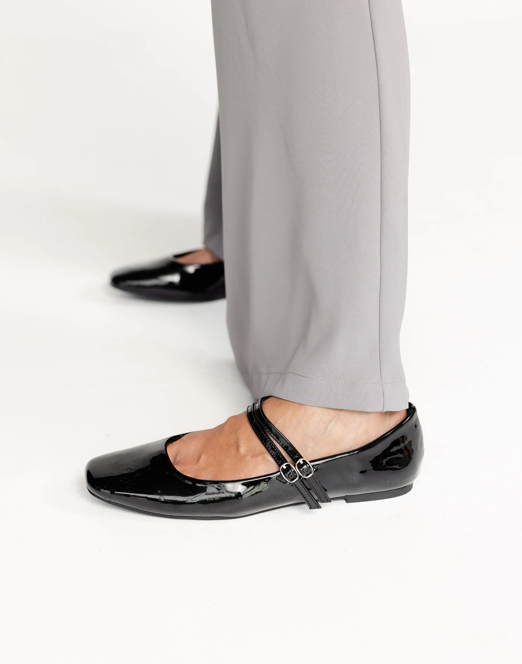 Finnegan Flats (Black Patent) - By Billini