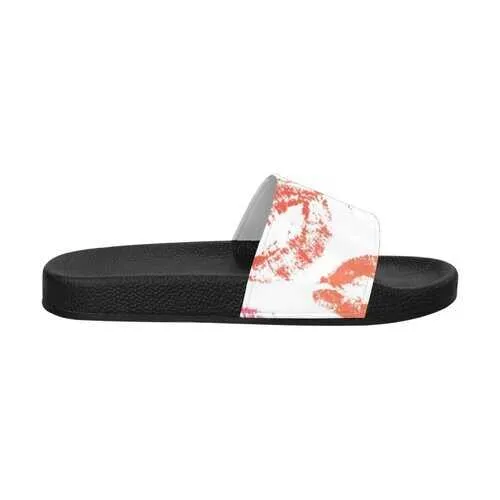 Flip-Flop Sandals, Lipstick Kiss Style Women's Slides