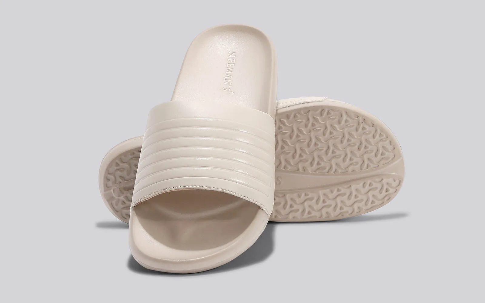 FootBed Slides for Women : Beige