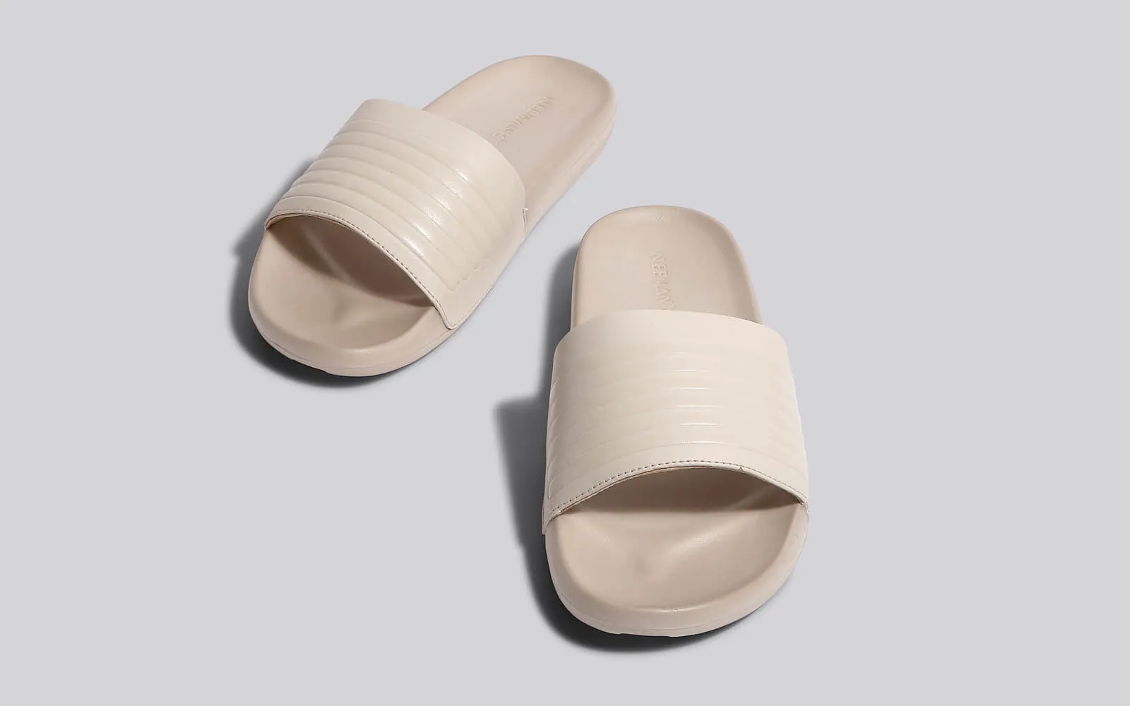 FootBed Slides for Women : Beige