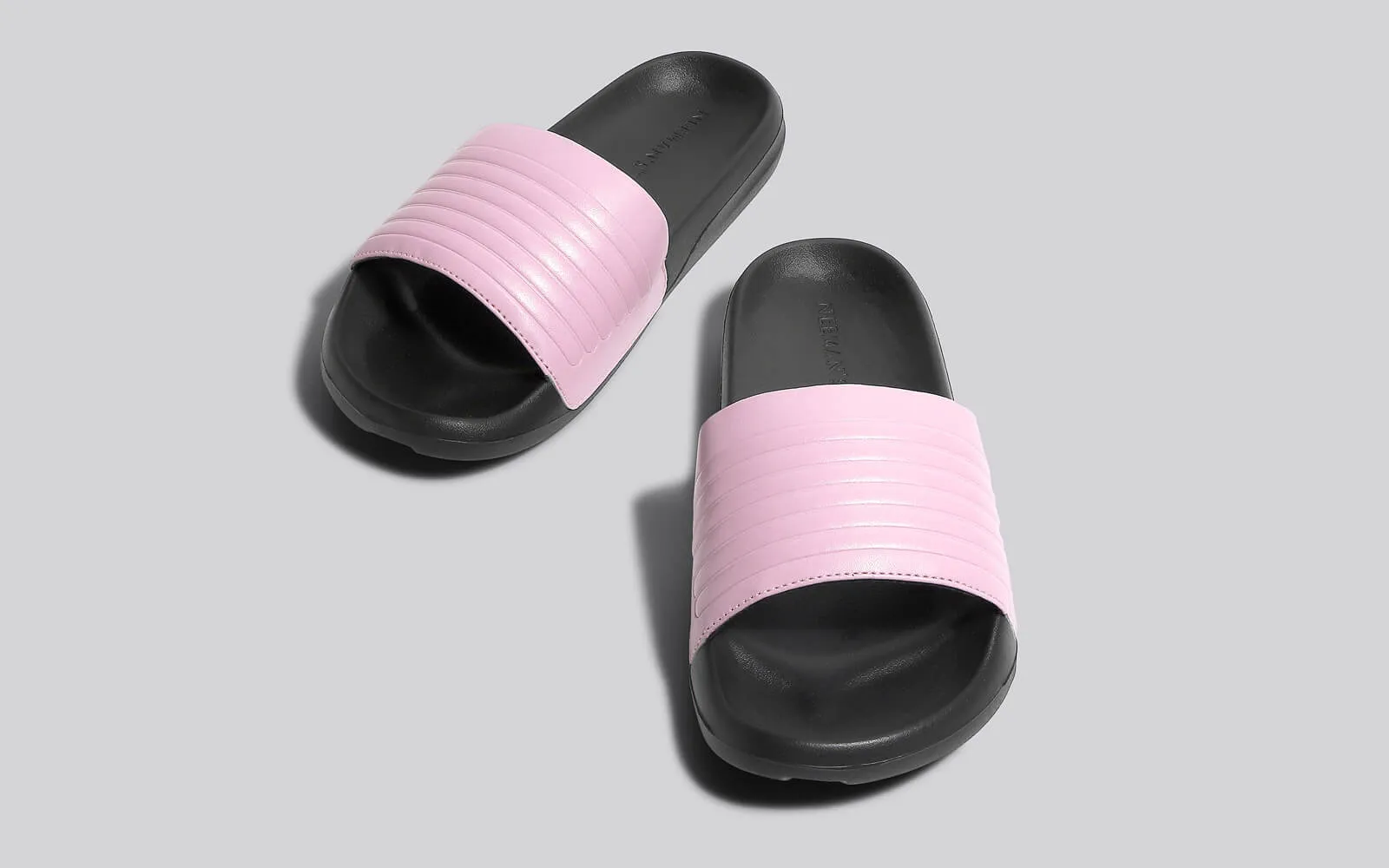 FootBed Slides for Women : Lavender Black