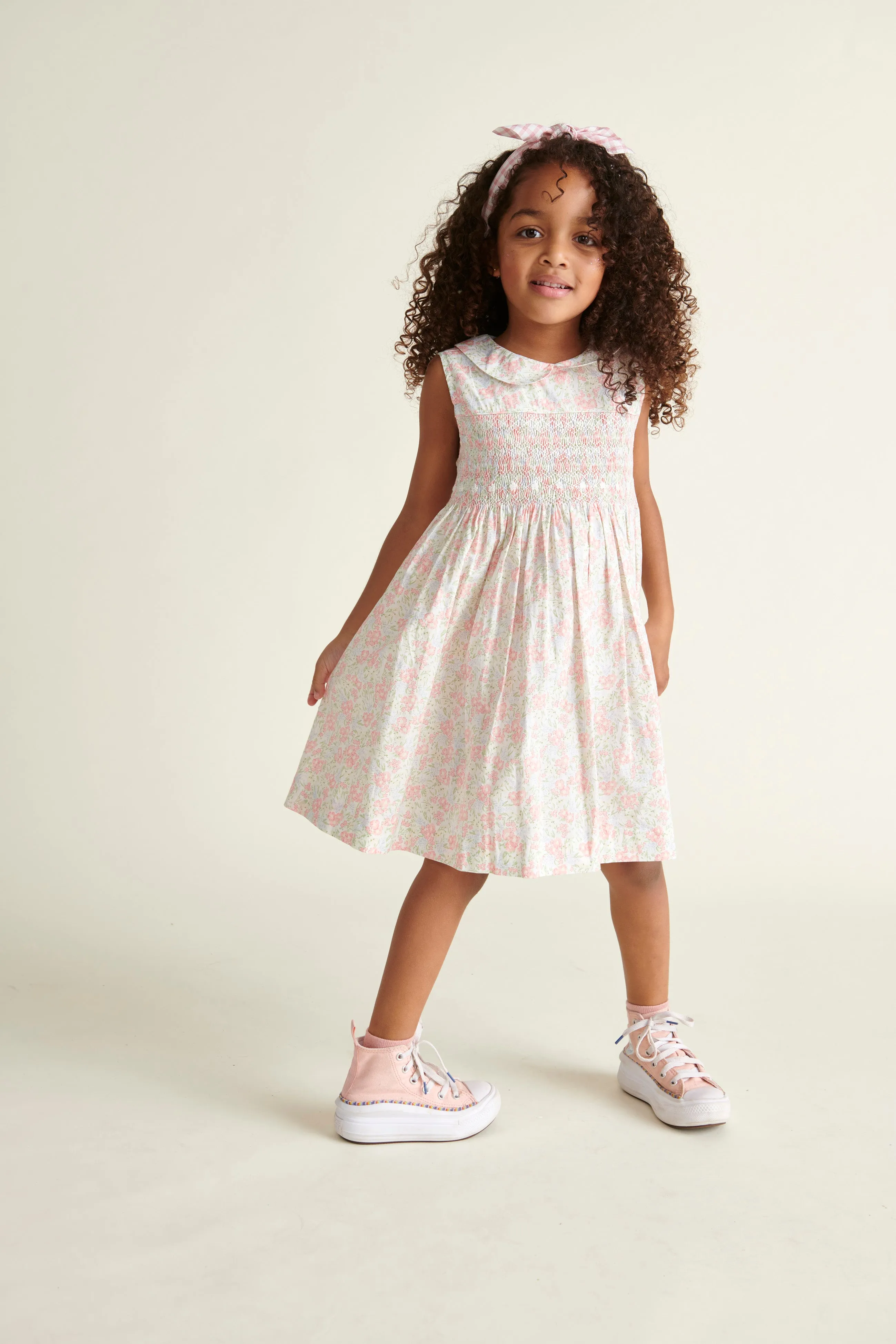 Hand-Smocked Girls Dress - Betty