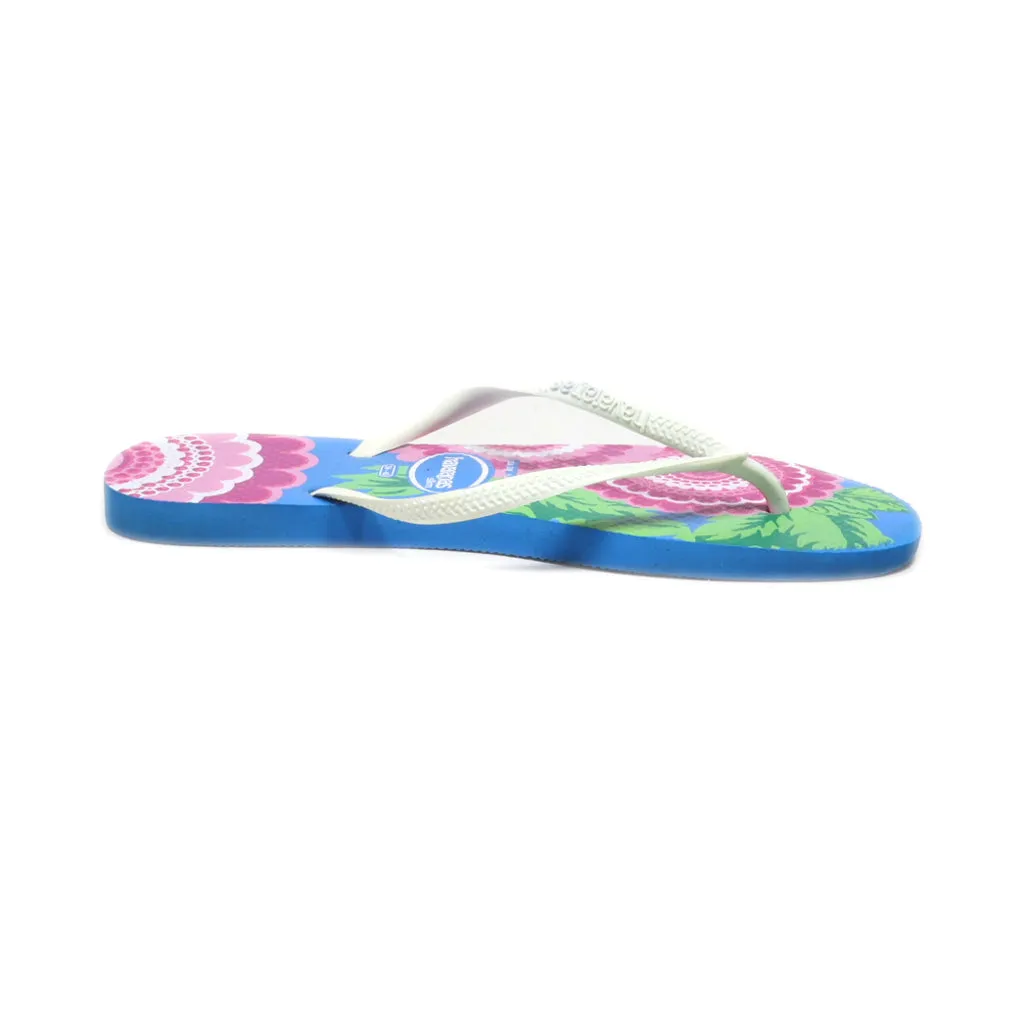 Havaianas Flip Flops Rubber Blue Colour For Women