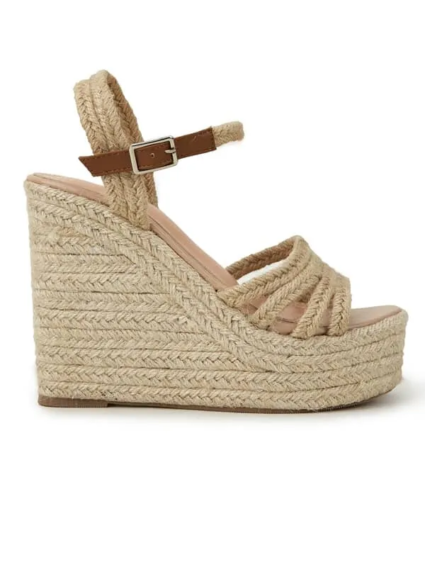 Hemp Rope Wedge Platform&Sandals