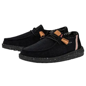 Hey Dude Wendy Washed Canvas Black