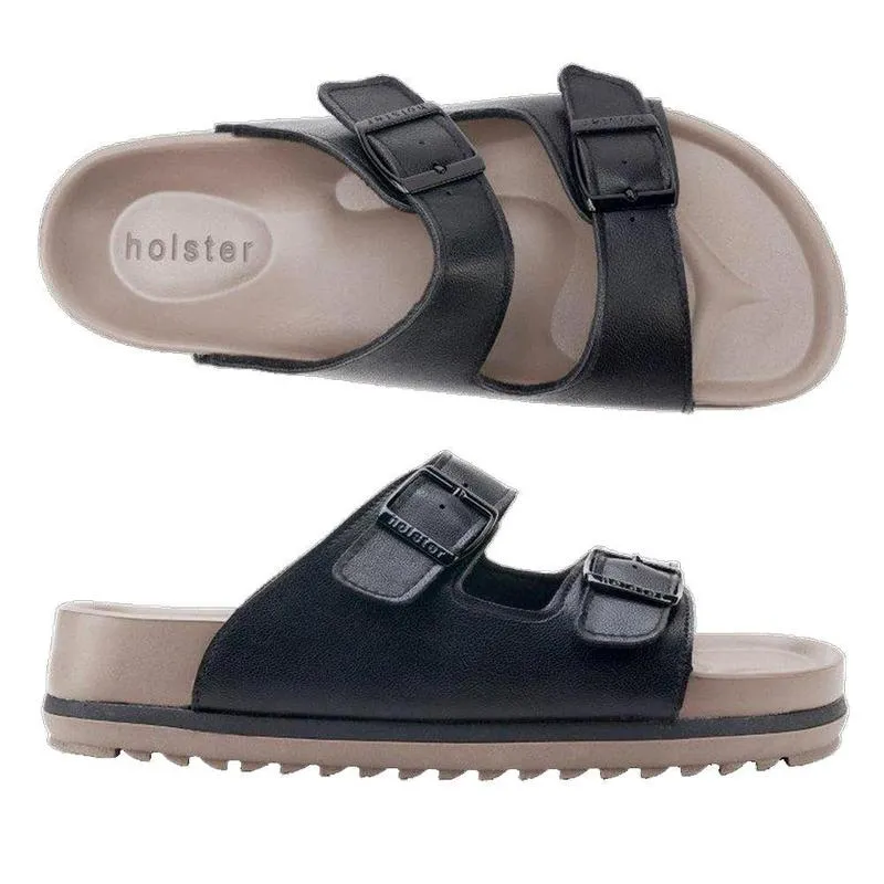 Holster Stride Double buckle Sandals - Black