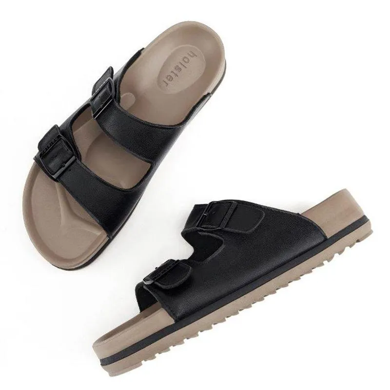 Holster Stride Double buckle Sandals - Black