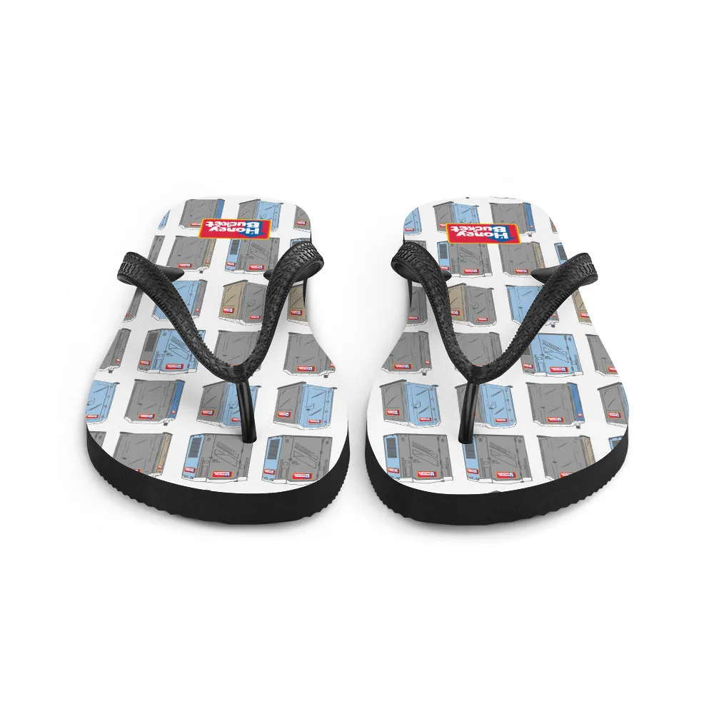 Honey Bucket Pattern Flip-Flops