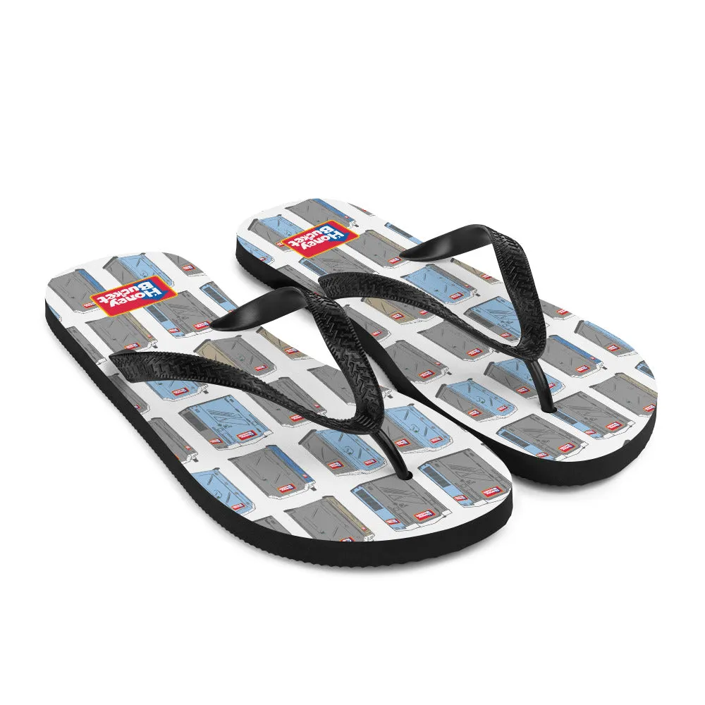 Honey Bucket Pattern Flip-Flops