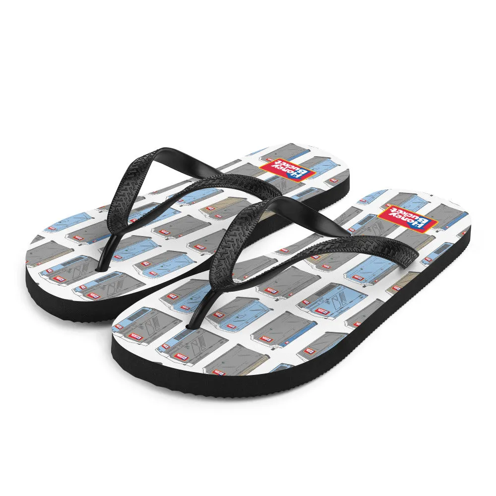 Honey Bucket Pattern Flip-Flops