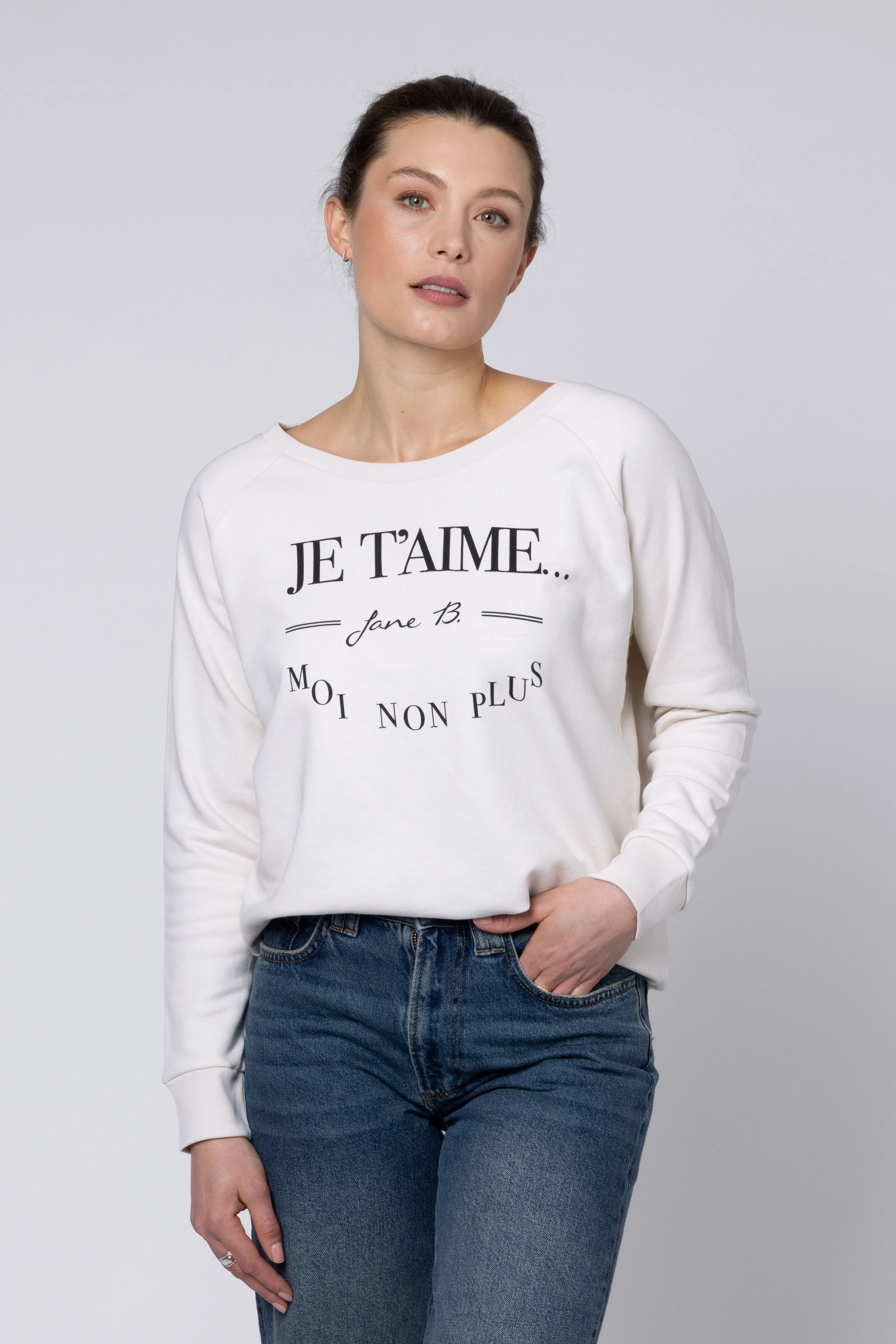 Je T'aime Sweatshirt (Vintage White)