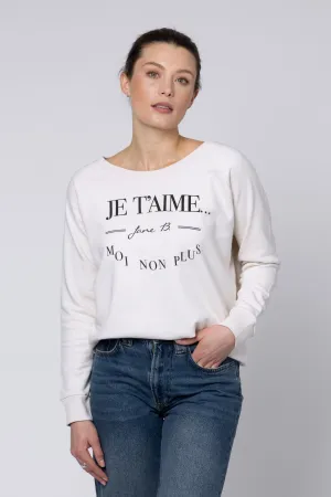 Je T'aime Sweatshirt (Vintage White)