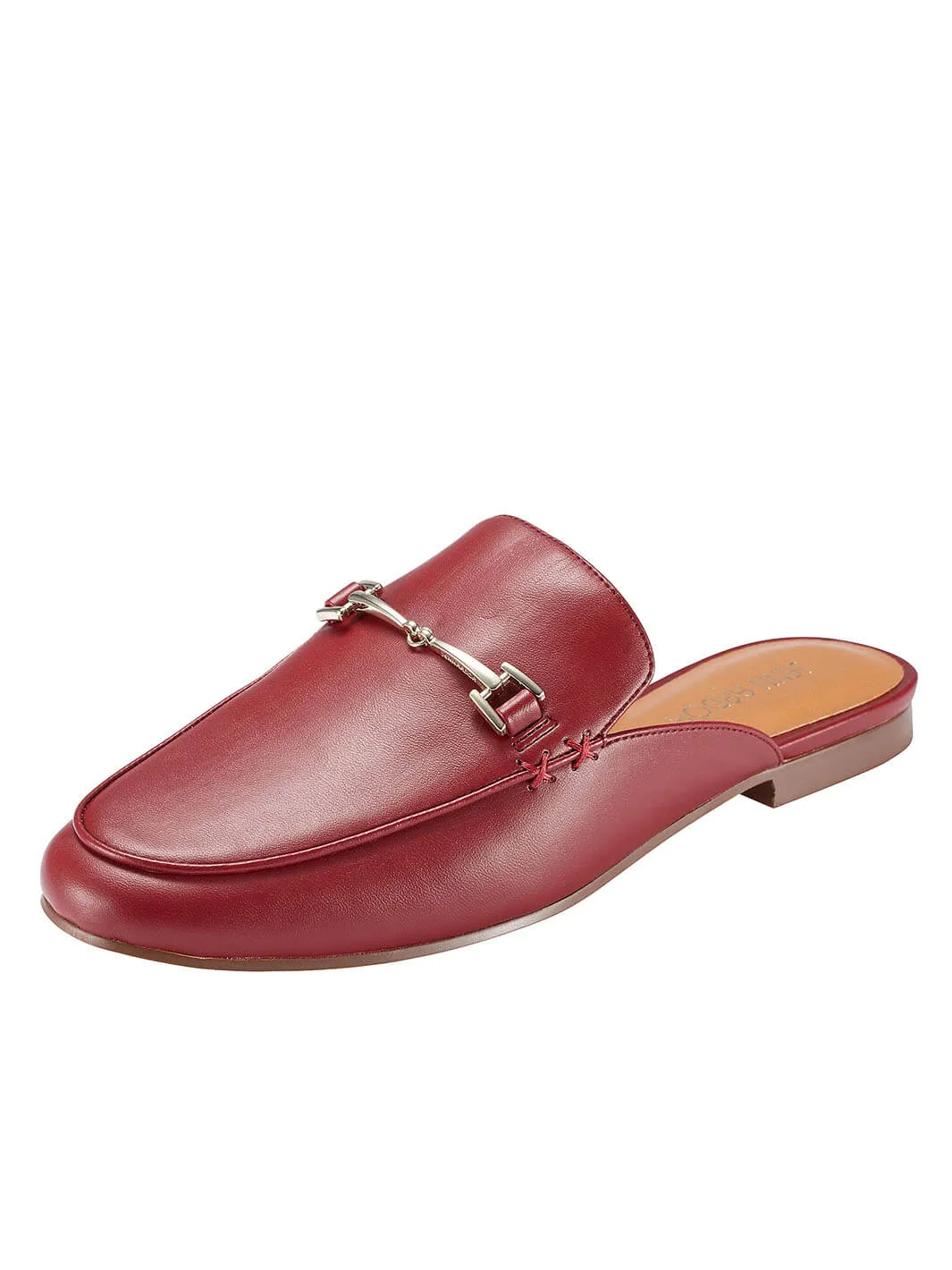 JENN ARDOR Women Smooth Artificial Leather Flat Mules