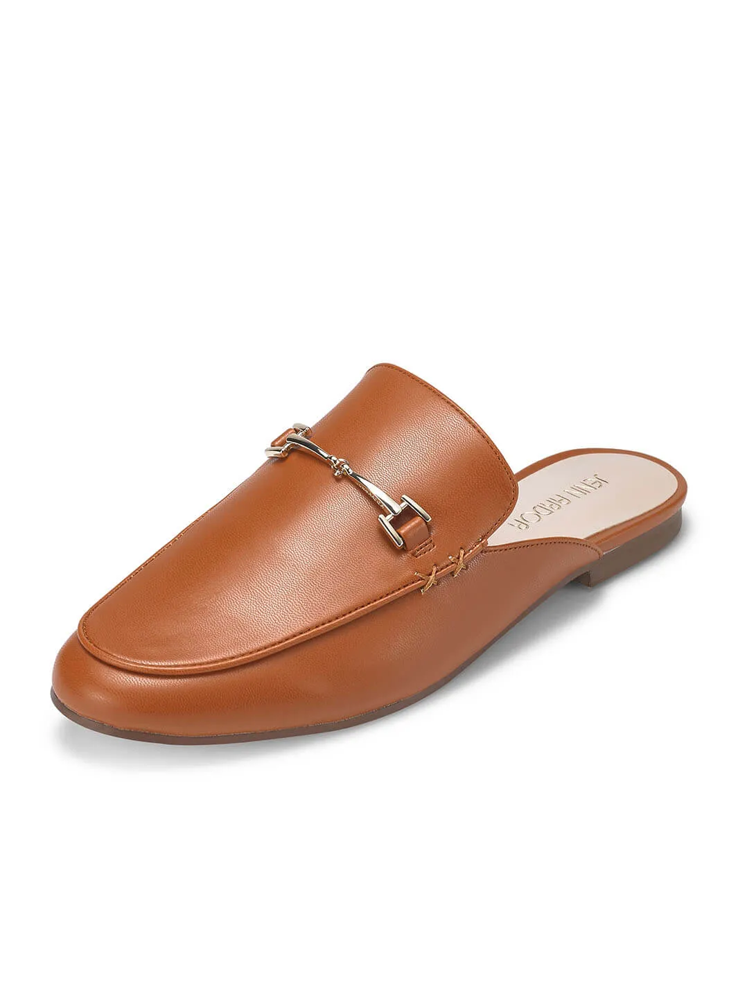 JENN ARDOR Women Smooth Artificial Leather Flat Mules