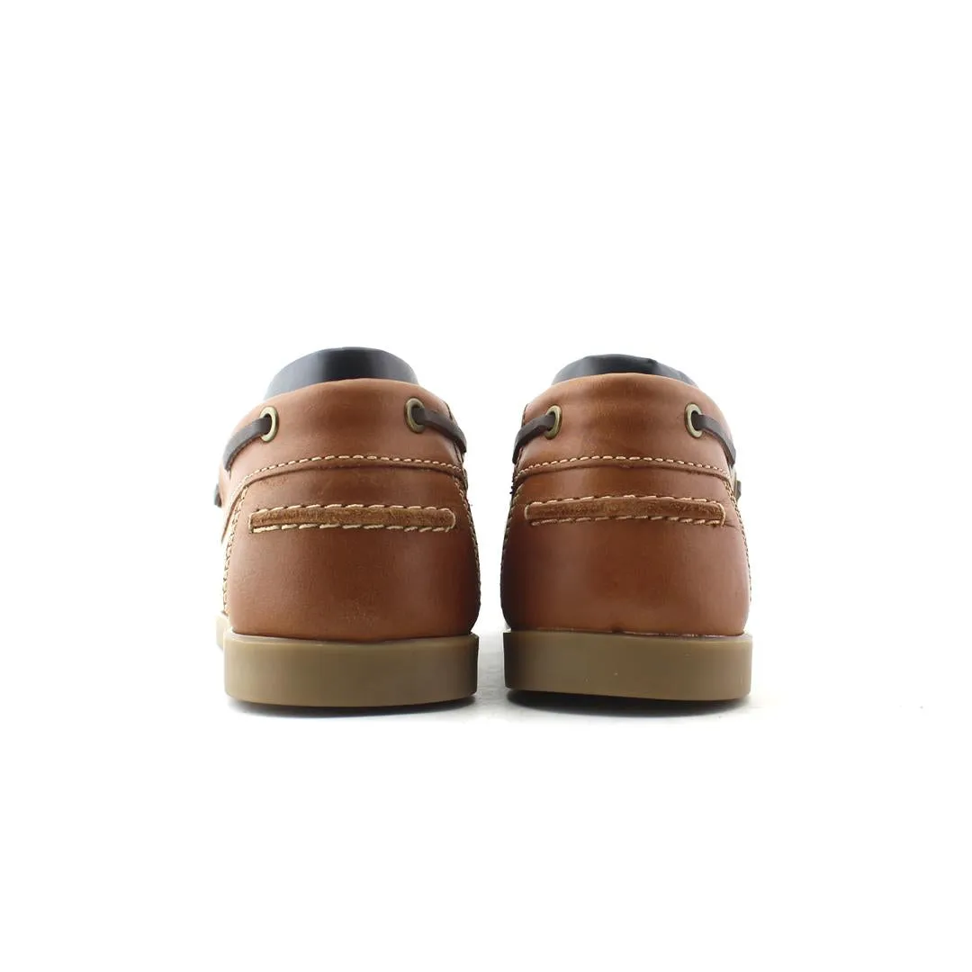 JOURNIE BOAT SHOES - BROWN