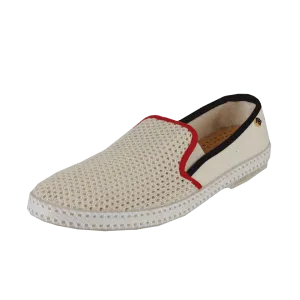 Men’s Contrast Canvas-Mesh Slip-On