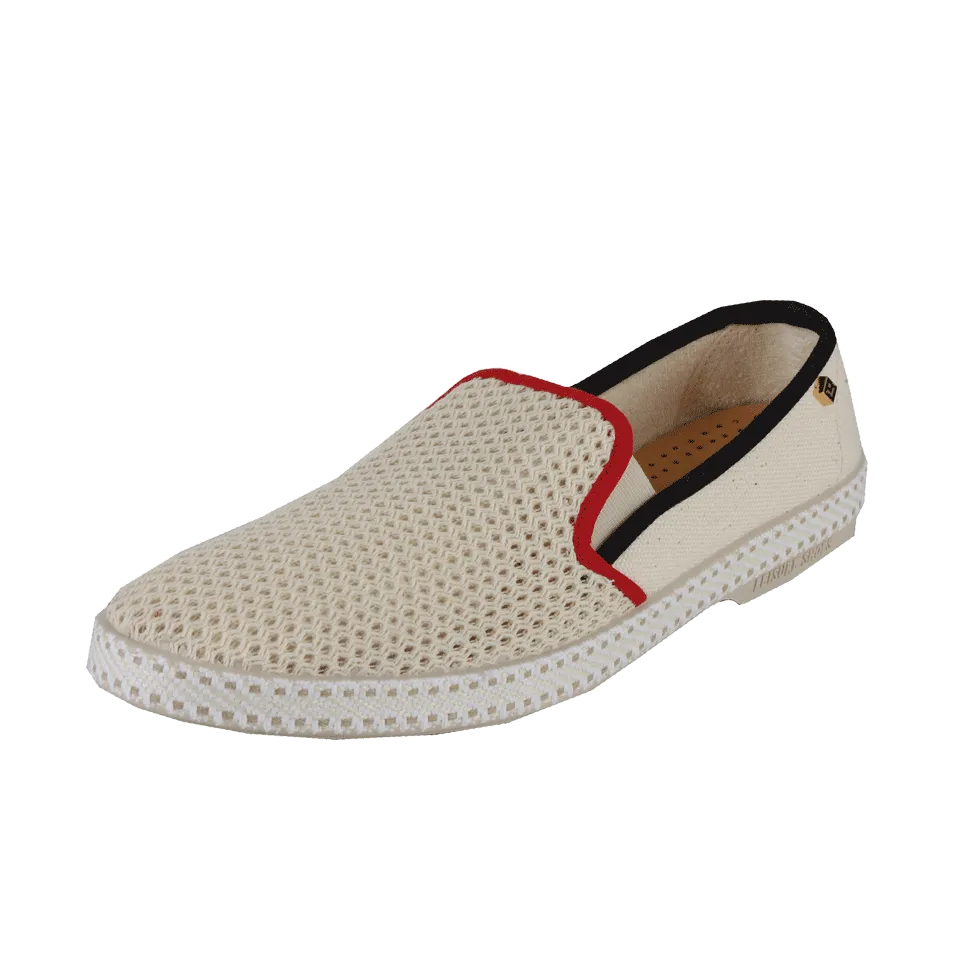 Men’s Contrast Canvas-Mesh Slip-On