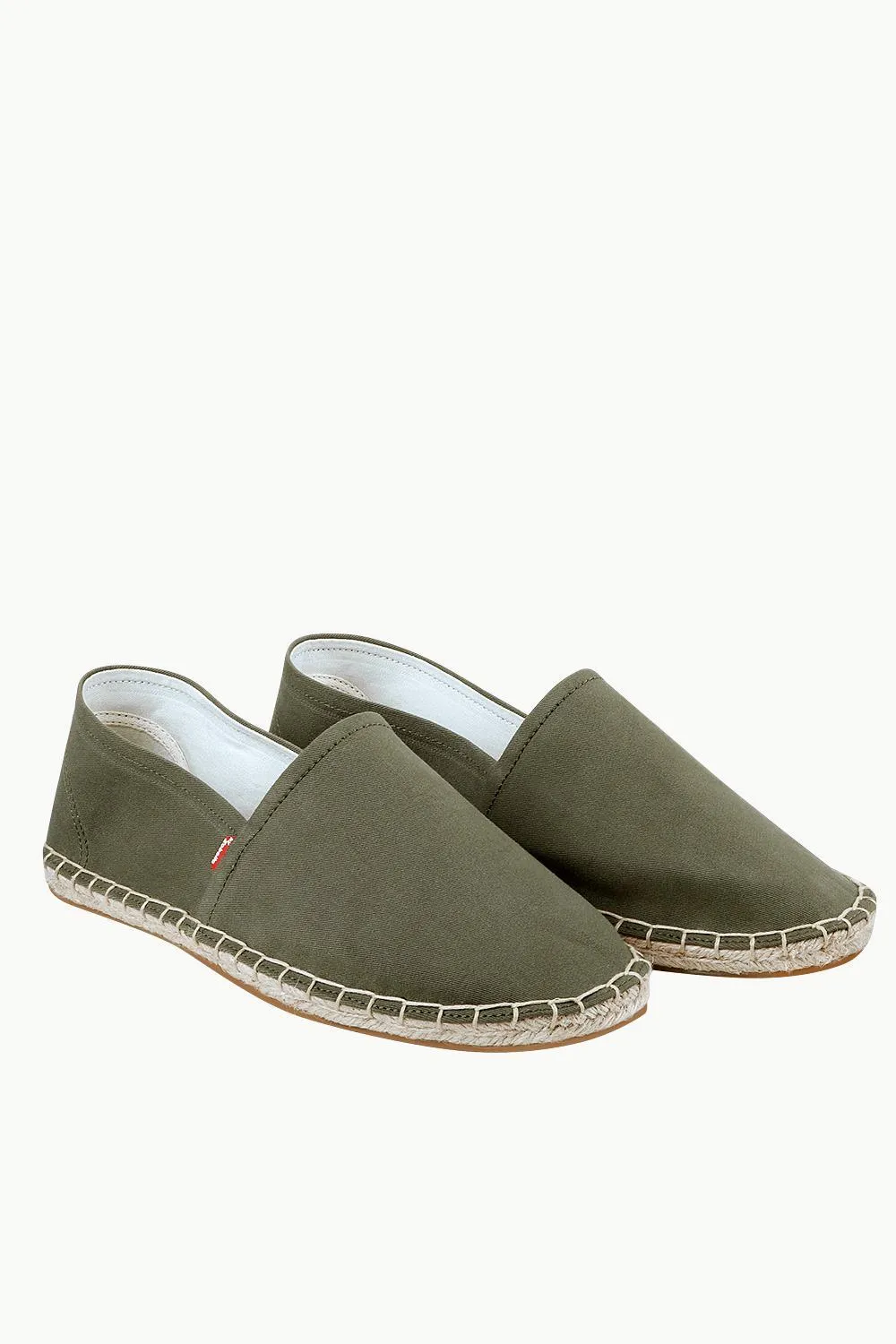 Men's Green Canvas Basque Espadrilles