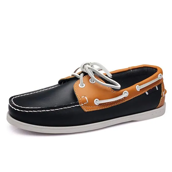 MEN'S LEATHER BOAT SHOES 41603460