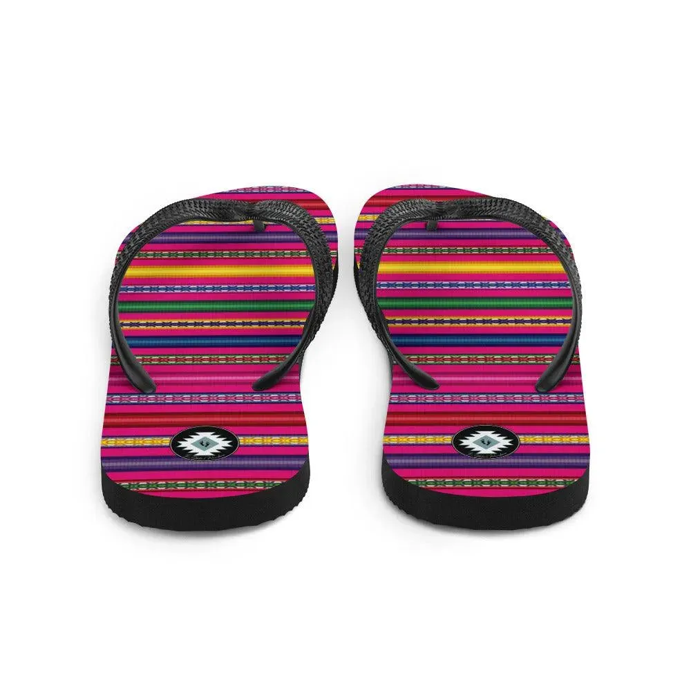 Peruvian Print Flip Flops