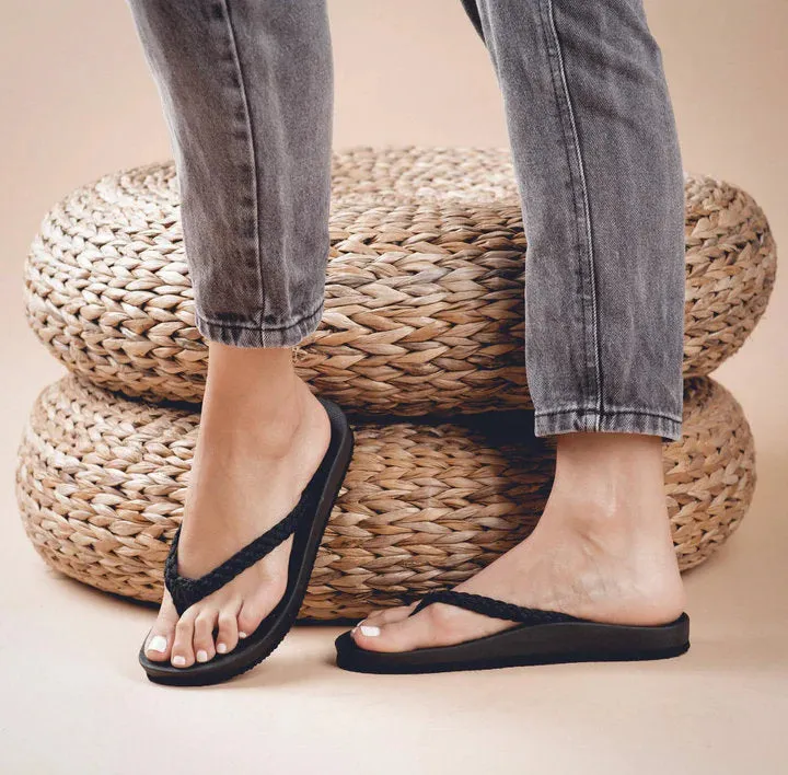 Plaka Black Bay Flip Flop Sandals