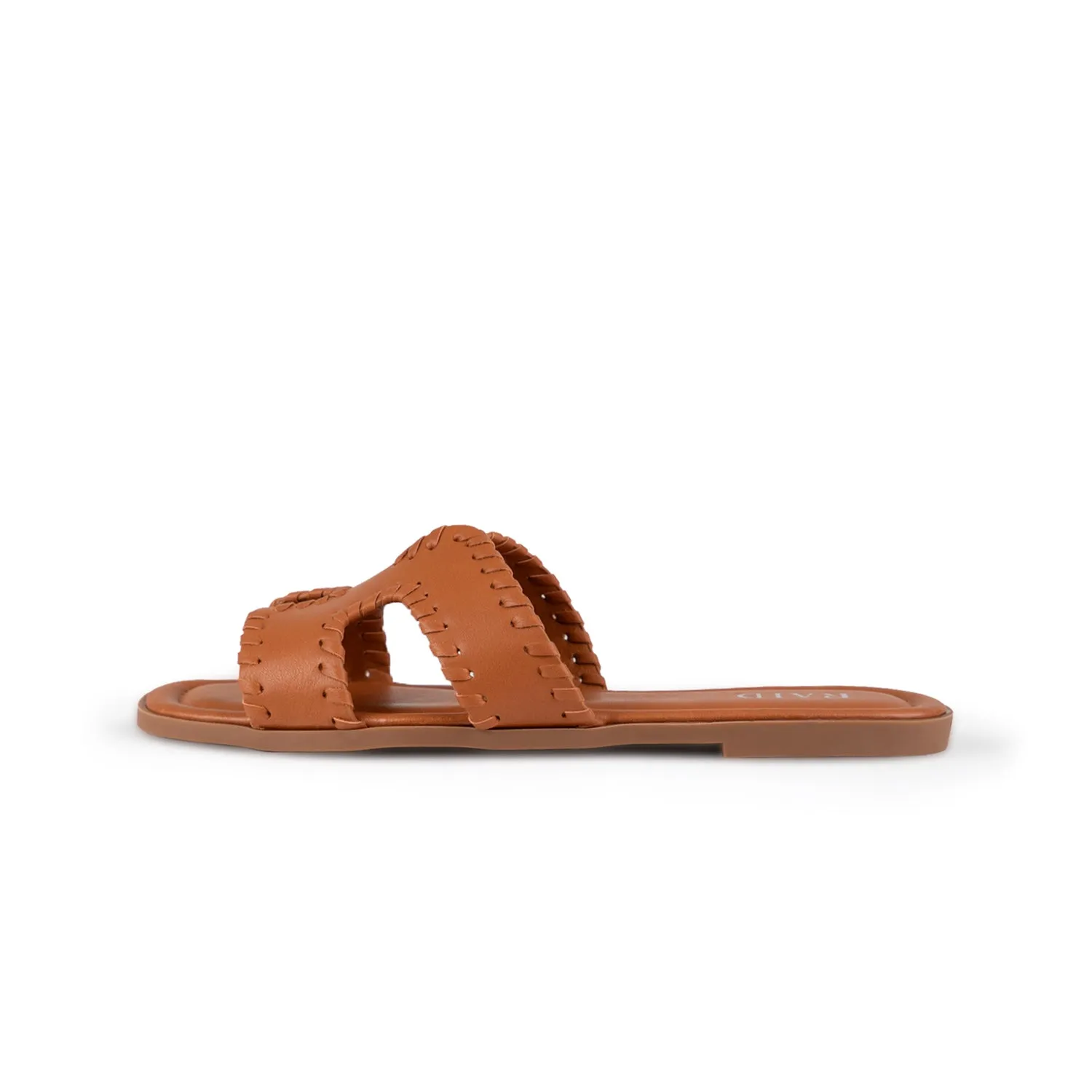 RAID Ginerva Flat Mules in Tan