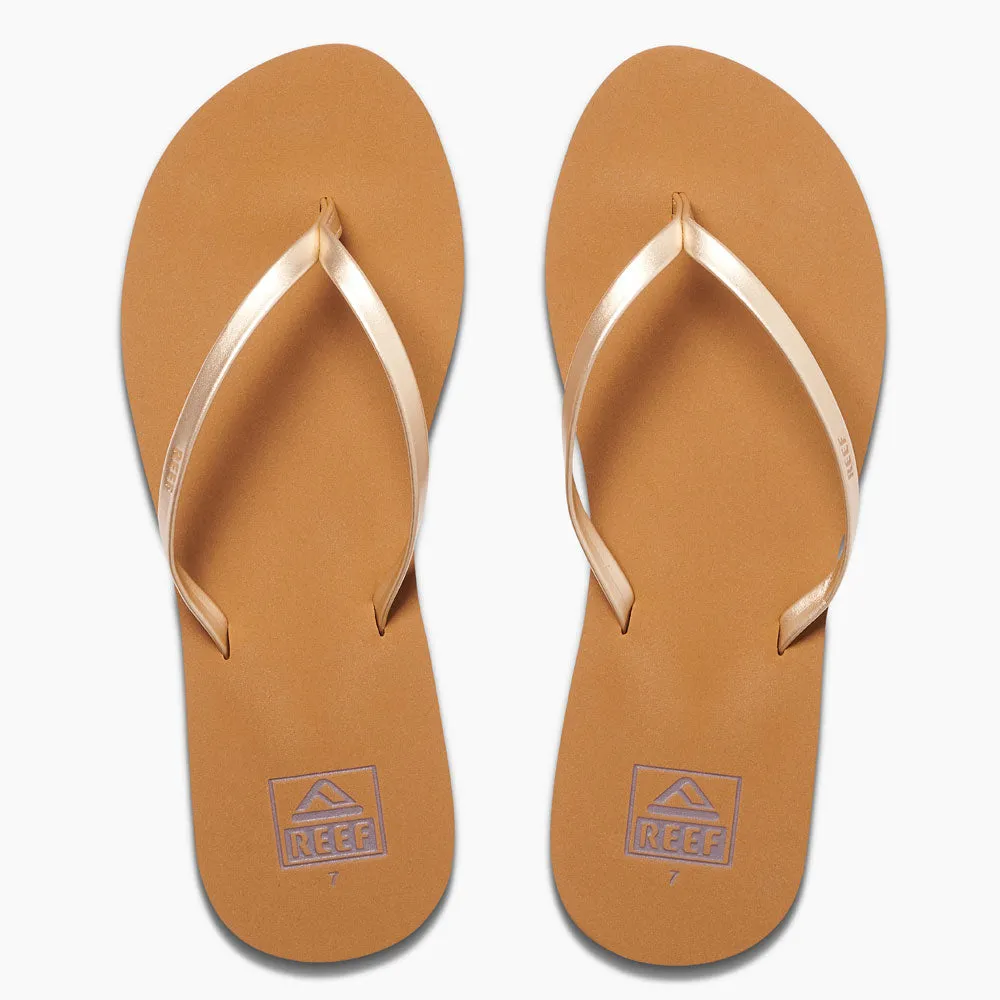 Reef Womens Bliss Nights Flip Flops - Tan/Champagne