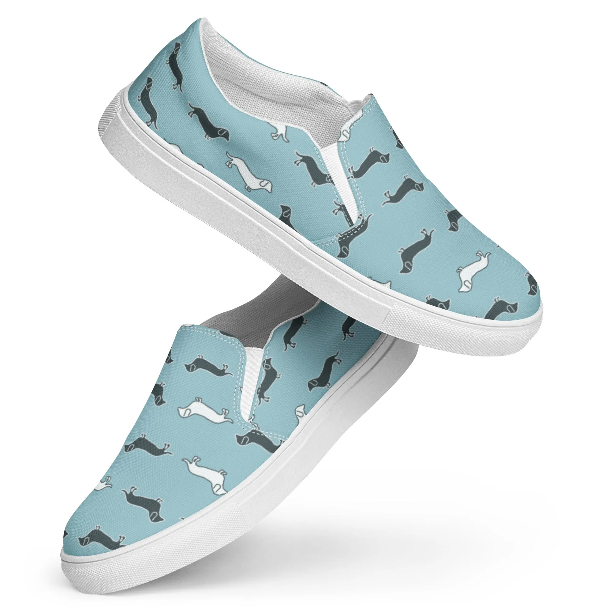 Sausage Dog Women’s slip-on canvas casual shoes