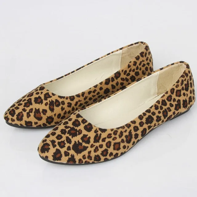 Sexy Leopard Women Flats  2020 Fashion Shoes