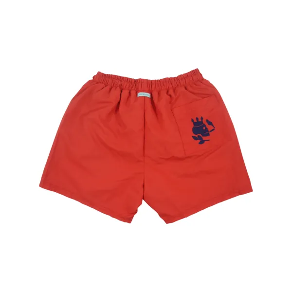 Solid Swim Trunks | Red