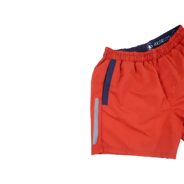 Solid Swim Trunks | Red