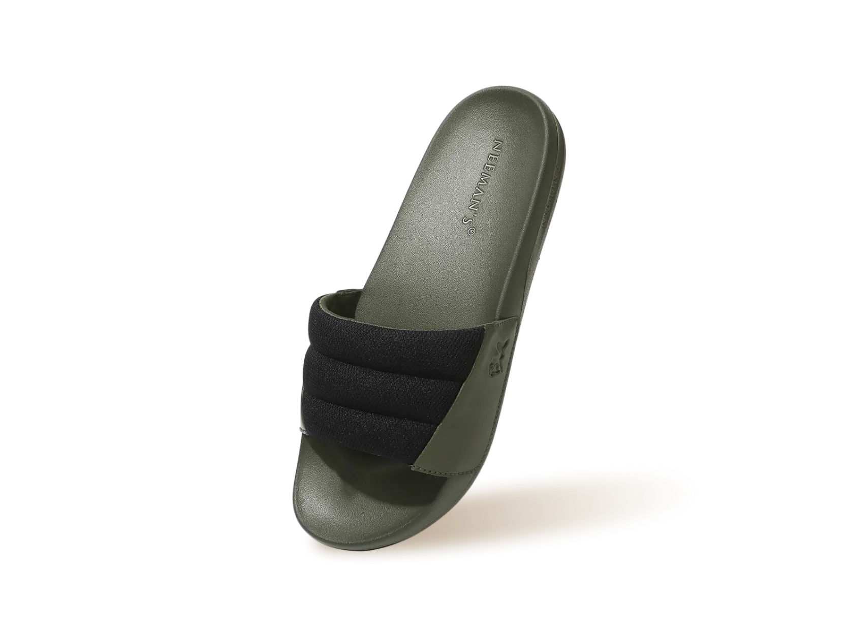 Squooshy Slides for Men : Olive-Black