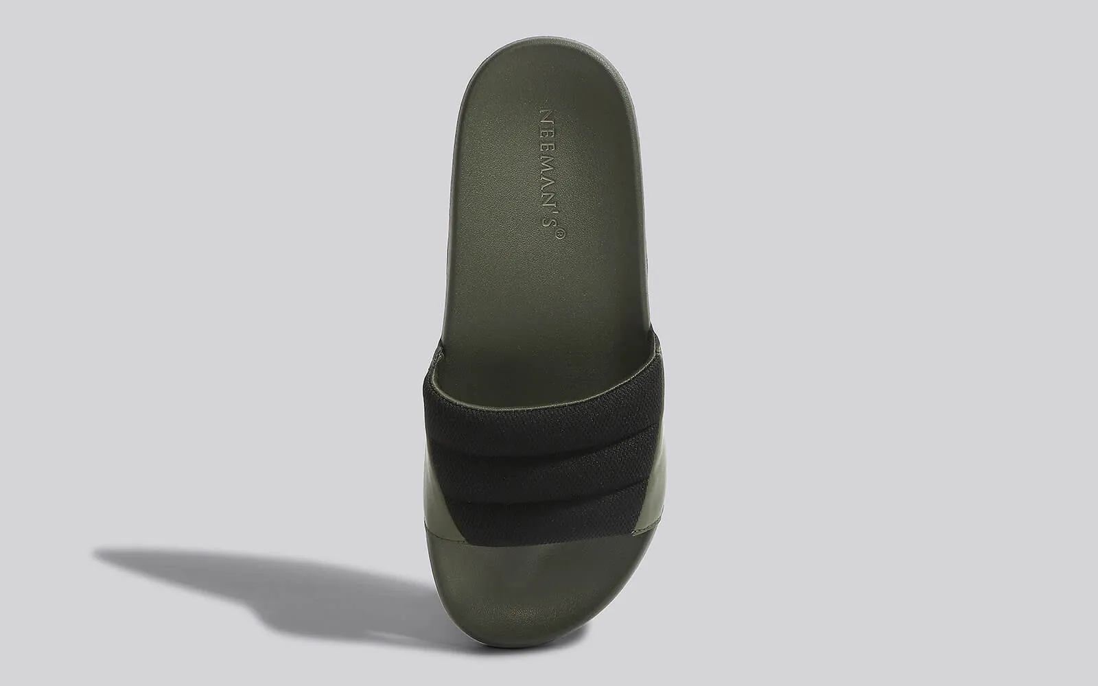 Squooshy Slides for Men : Olive-Black