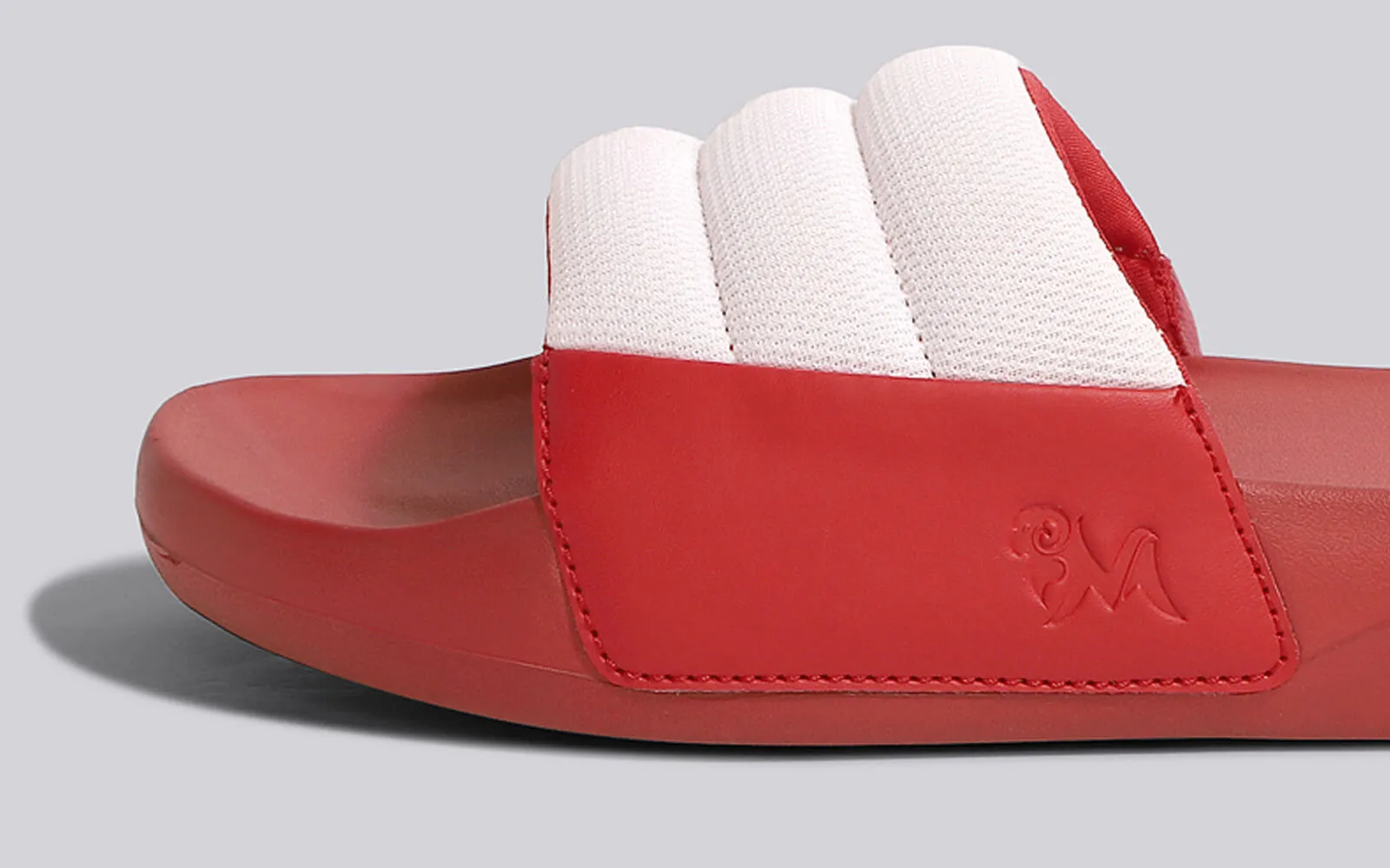 Squooshy Slides for Women : Red-White