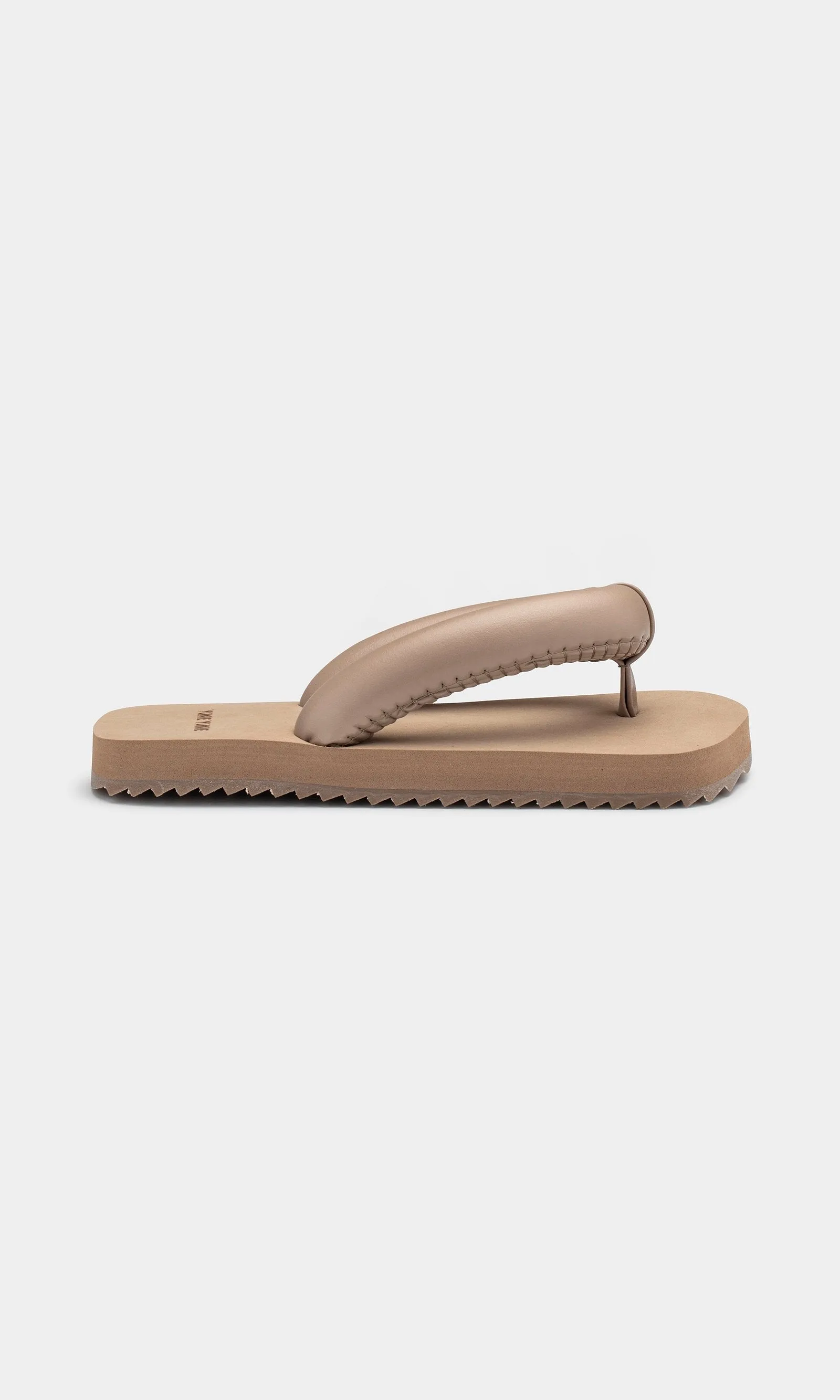 Suki Dark Beige Flip Flops