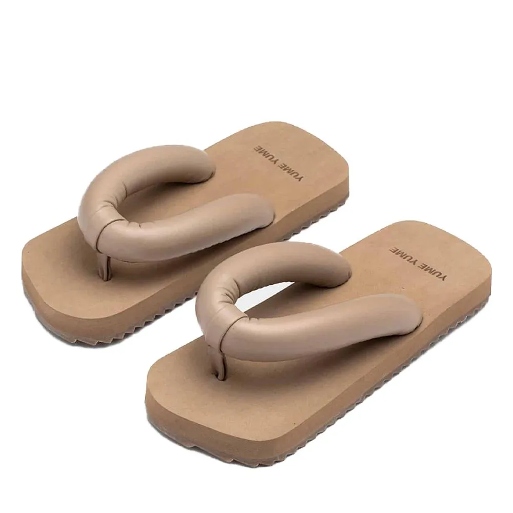 Suki Dark Beige Flip Flops