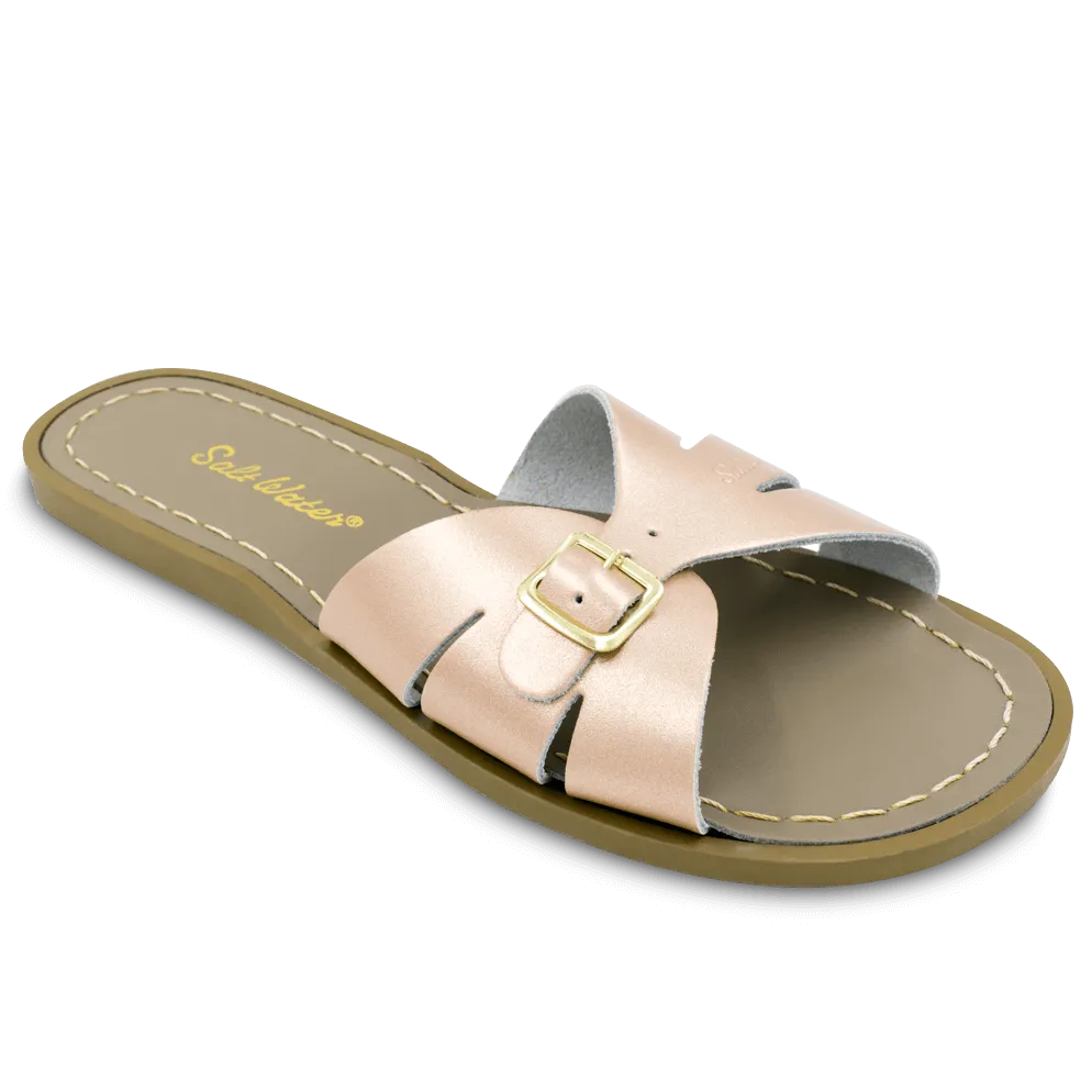 Sun San Saltwater Women's Sandals - Classic Slides in Rose Gold