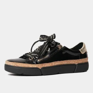 Torayne Black Patent Leather Sneakers