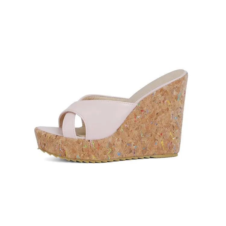 Women's Platform Wedges Slipper Sandals