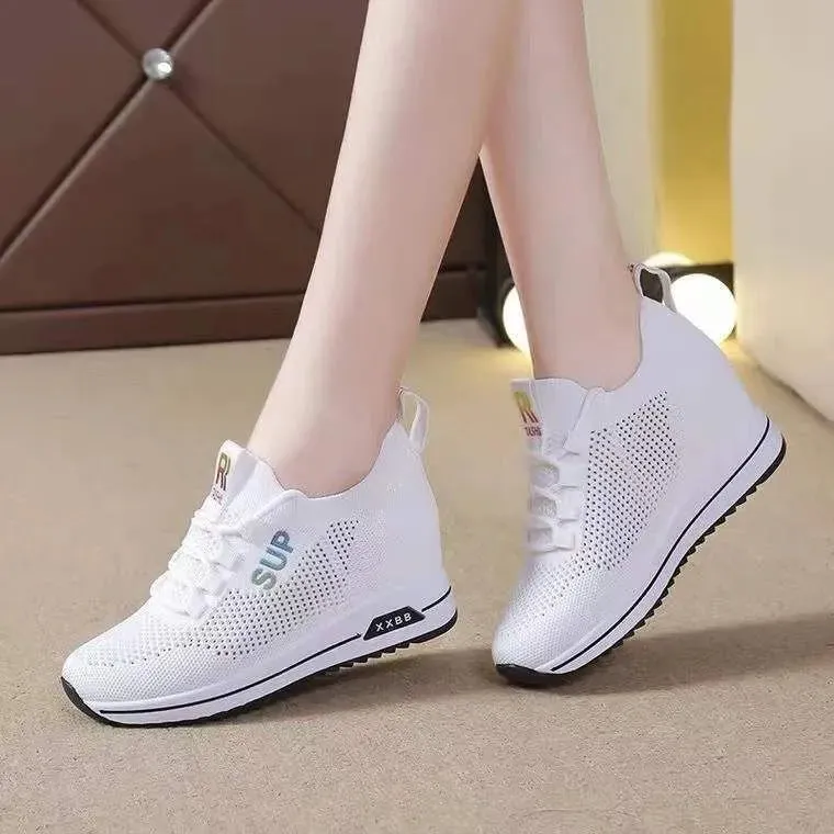 Women's Summer Hidden Heel Wedges Casual Sneaker