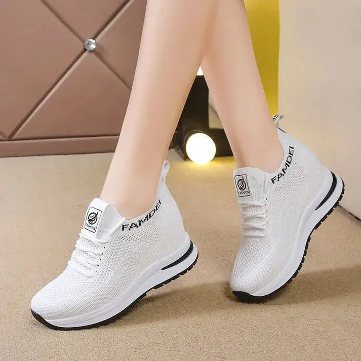 Women's Summer Hidden Heel Wedges Casual Sneaker