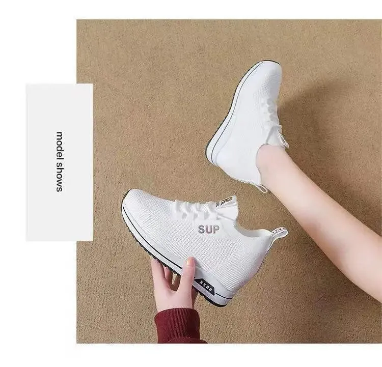 Women's Summer Hidden Heel Wedges Casual Sneaker