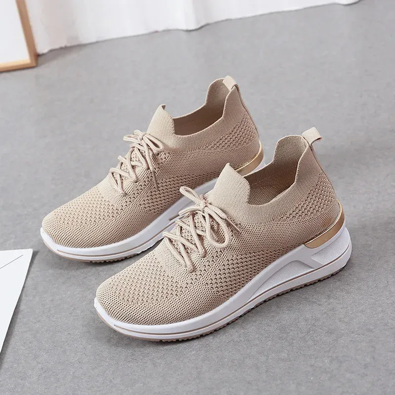 Women's Summer Hidden Heel Wedges Casual Sneaker